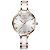 Luxury Rose Gold Ceramic  Watch